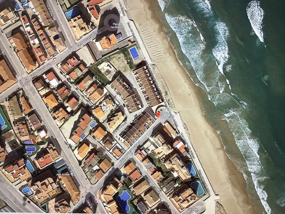 Beachfront House, Valencia, Wifi, Paddle Surf Board, Incredible Views Sueca Zewnętrze zdjęcie