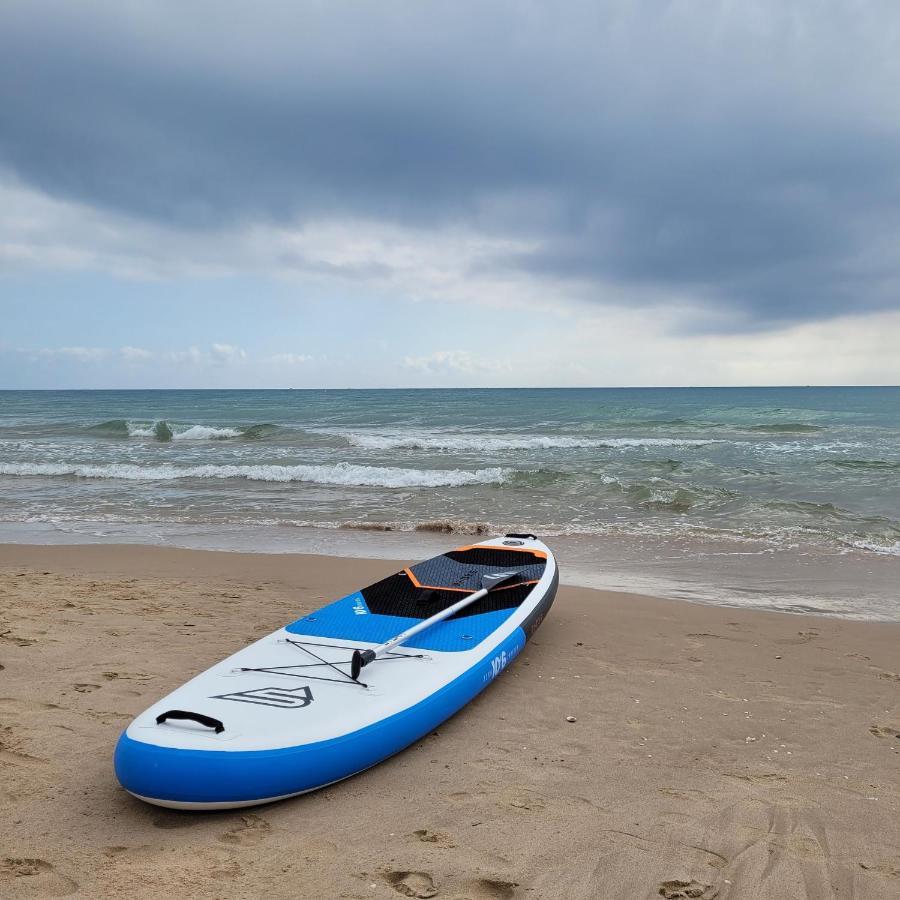 Beachfront House, Valencia, Wifi, Paddle Surf Board, Incredible Views Sueca Zewnętrze zdjęcie